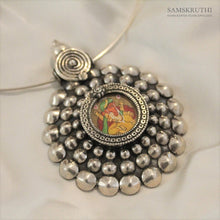 Load image into Gallery viewer, Handpainted ganesha pendant
