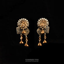 Load image into Gallery viewer, Kundan dual tone earring
