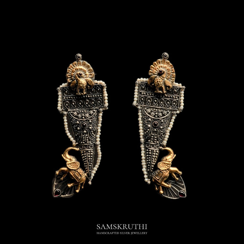 Prakruthi dual tone earrings