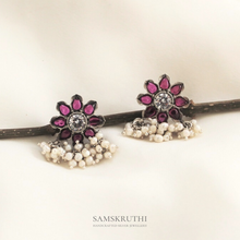 Load image into Gallery viewer, Kempu Flower Stud
