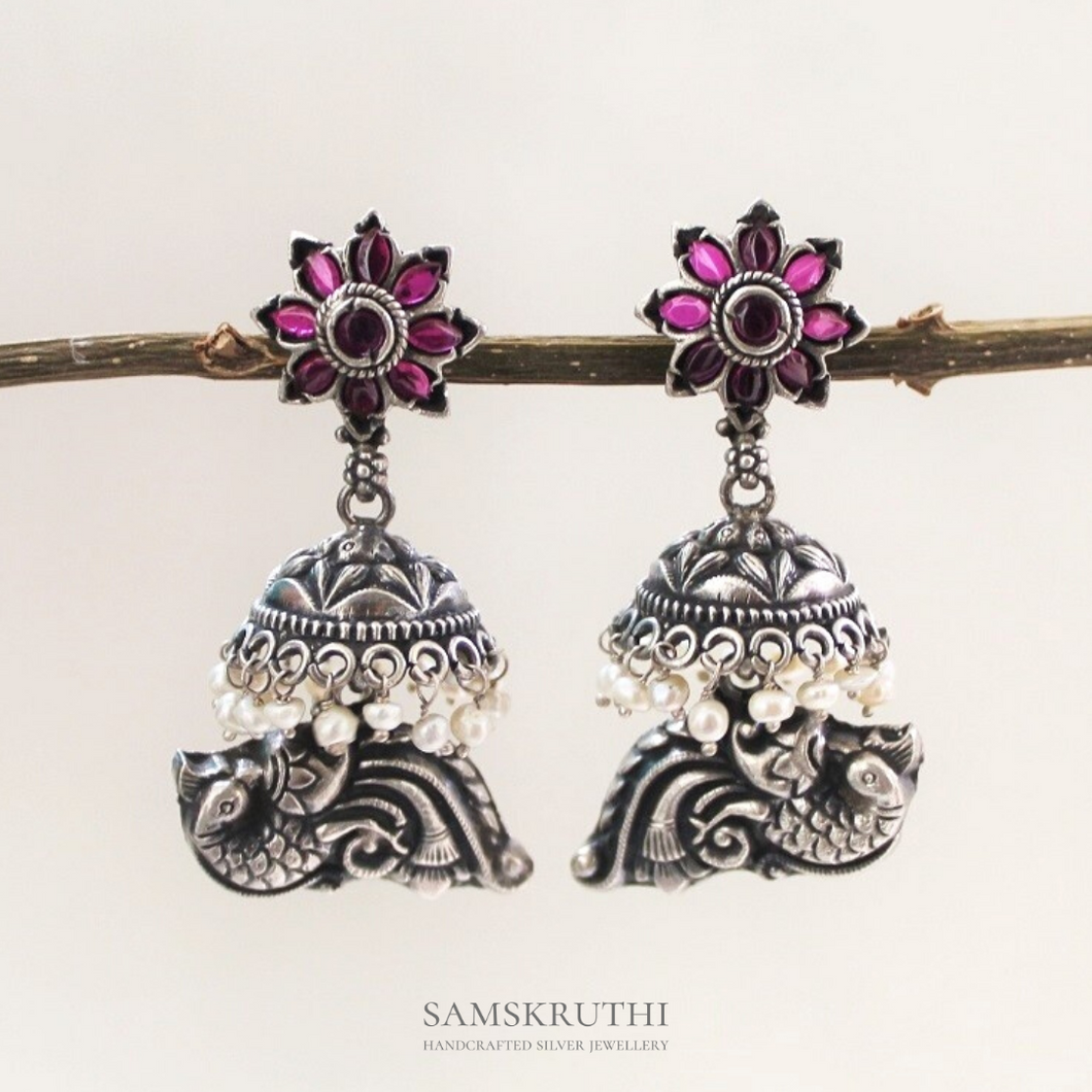 Peacock Jhumka