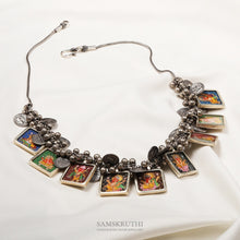 Load image into Gallery viewer, Square handpainted necklace
