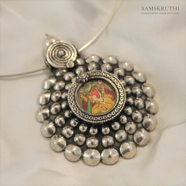 Handpainted ganesha pendant