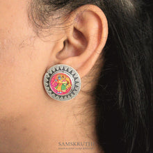 Load image into Gallery viewer, Krishna Handpainted Studs
